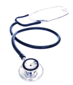 A doctor’s stethoscope
